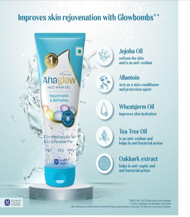 Ahaglow Advanced - Tube of 50g Face Wash Gel