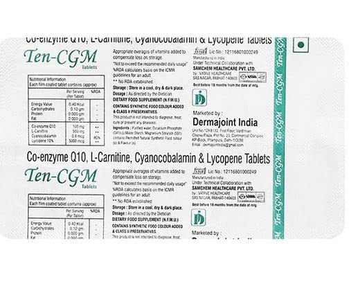 Ten-Cgm - Strip of 10 Tablets