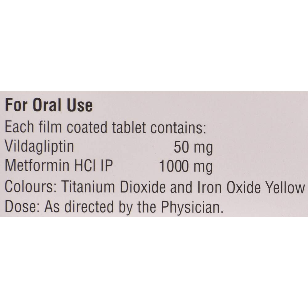 Vysov-M 50 mg/1000 mg - Strip of 15 Tablets