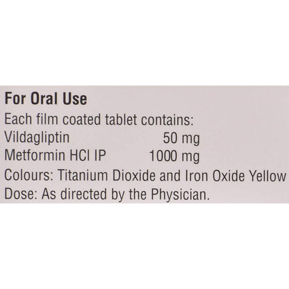 Vysov-M 50 mg/1000 mg - Strip of 15 Tablets