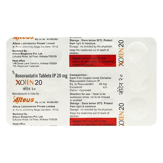 Xoten-20mg - Strip of 15 Tablets