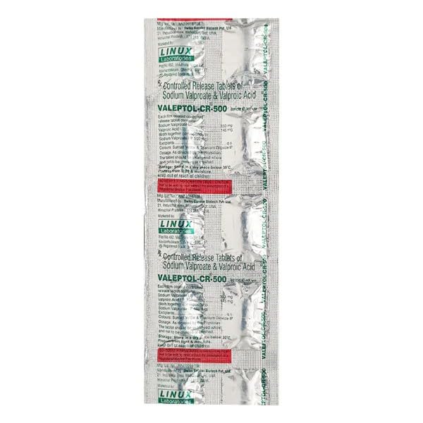 Valeptol - Cr 500Mg - Strip of 10 Tablets