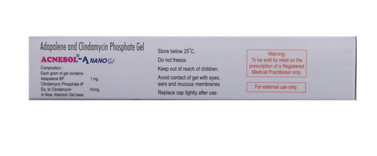 Acnesol-A Nano - Tube of 15 gm Gel