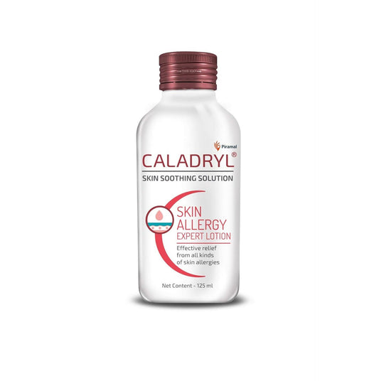 Caladryl Skin Allergy Expert Lotion for relief from skin rashes, sunburn, prickly heat, insect bites (125 ml)