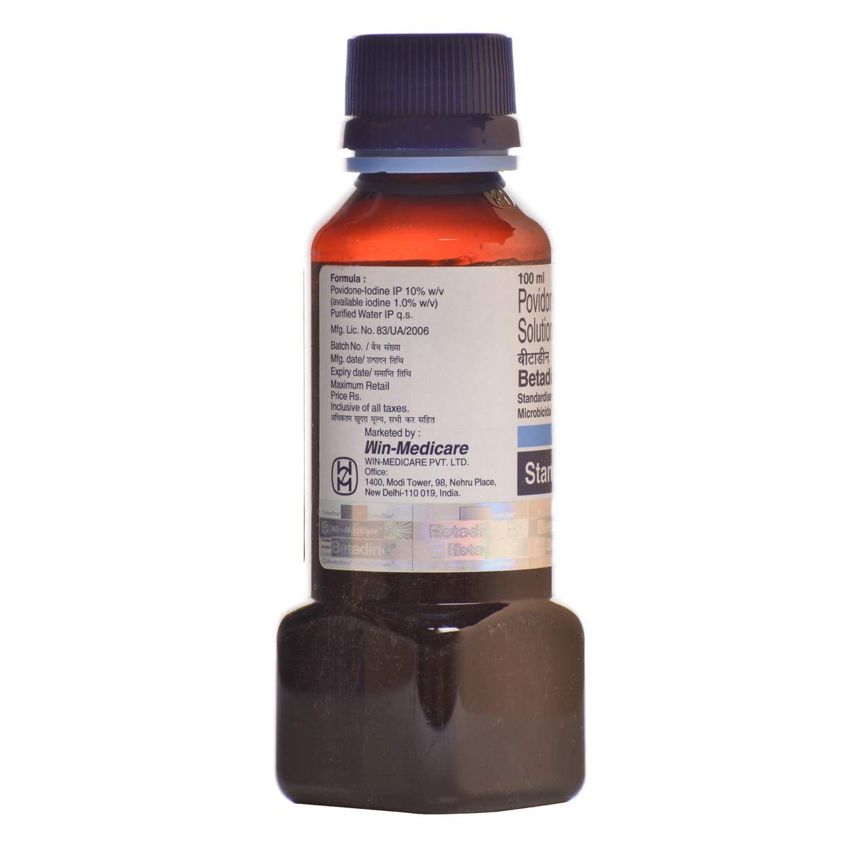 Betadine 10% w/v - Bottle of 100 ml Standerdised Microbial Solution