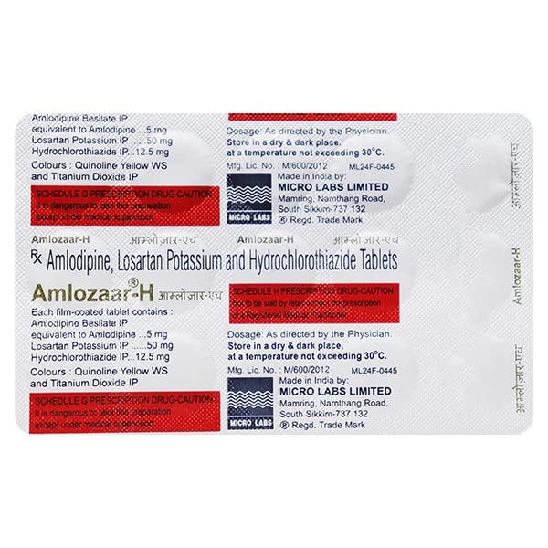 Amlozaar-H - Strip of 15 Tablets