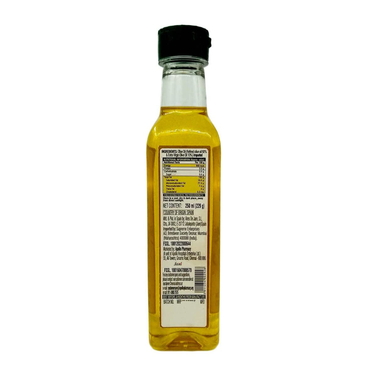 Apollo Life Olive Oil, 250 ml