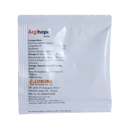 ARGIHOPE S/F 5GM ORANGE-LEMON FLAVOUR - Sachet of 5g Powder