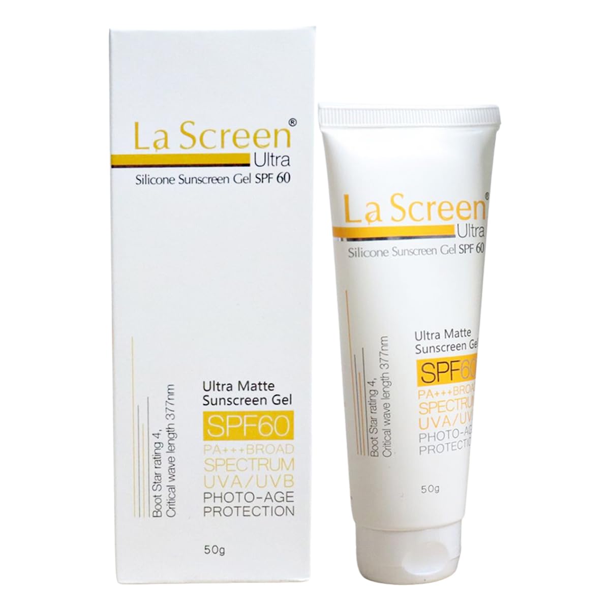 La Screen Ultra Silicone Sunscreen Spf 60 P+++ - Tube of 50g Gel