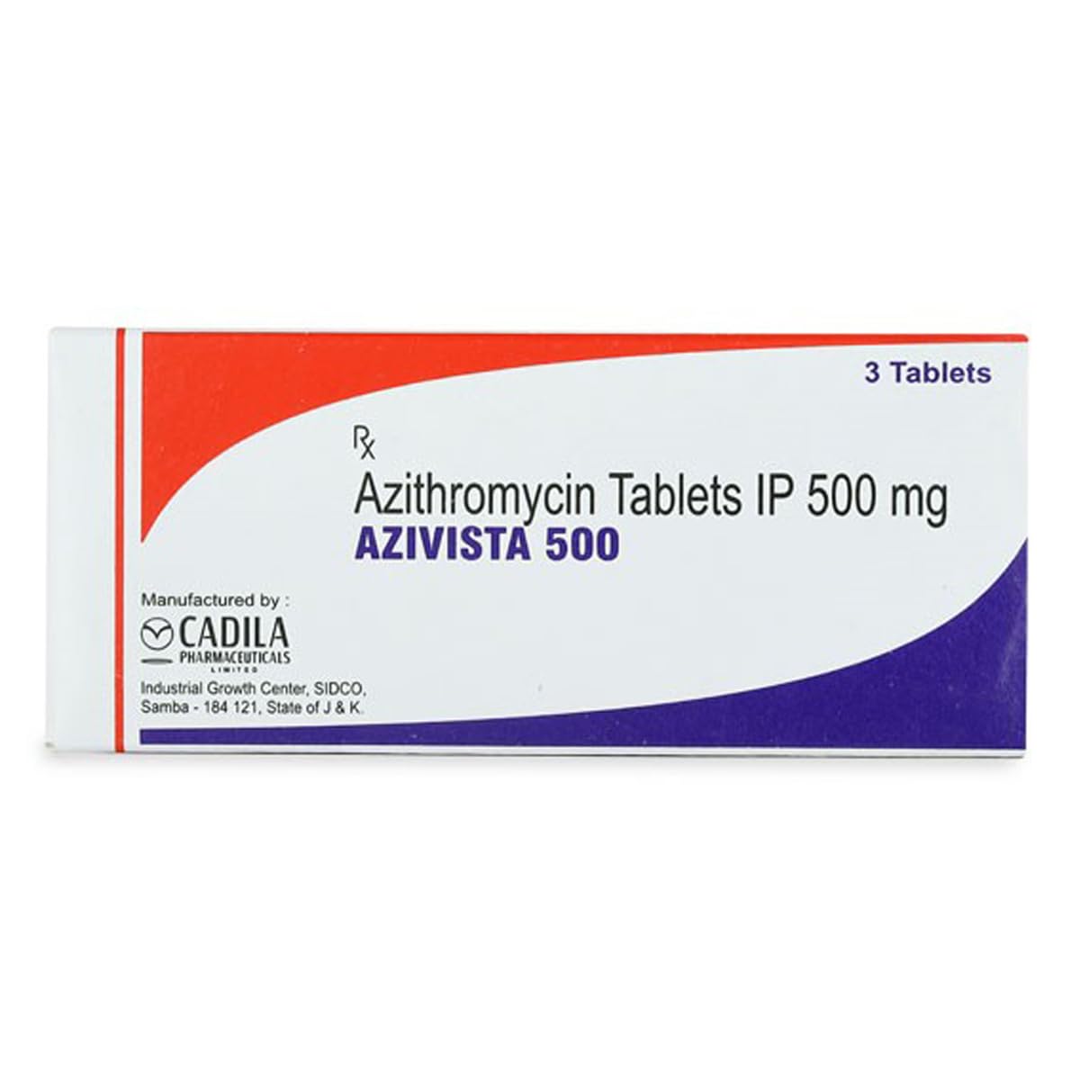 Azivista 500 mg - Strip of 3 Tablets