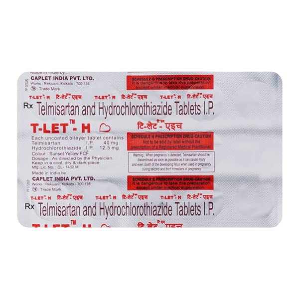 T-Let-H - Strip of 15 Tablets