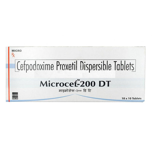 Microcef-200 DT - Strip of 10 Tablets