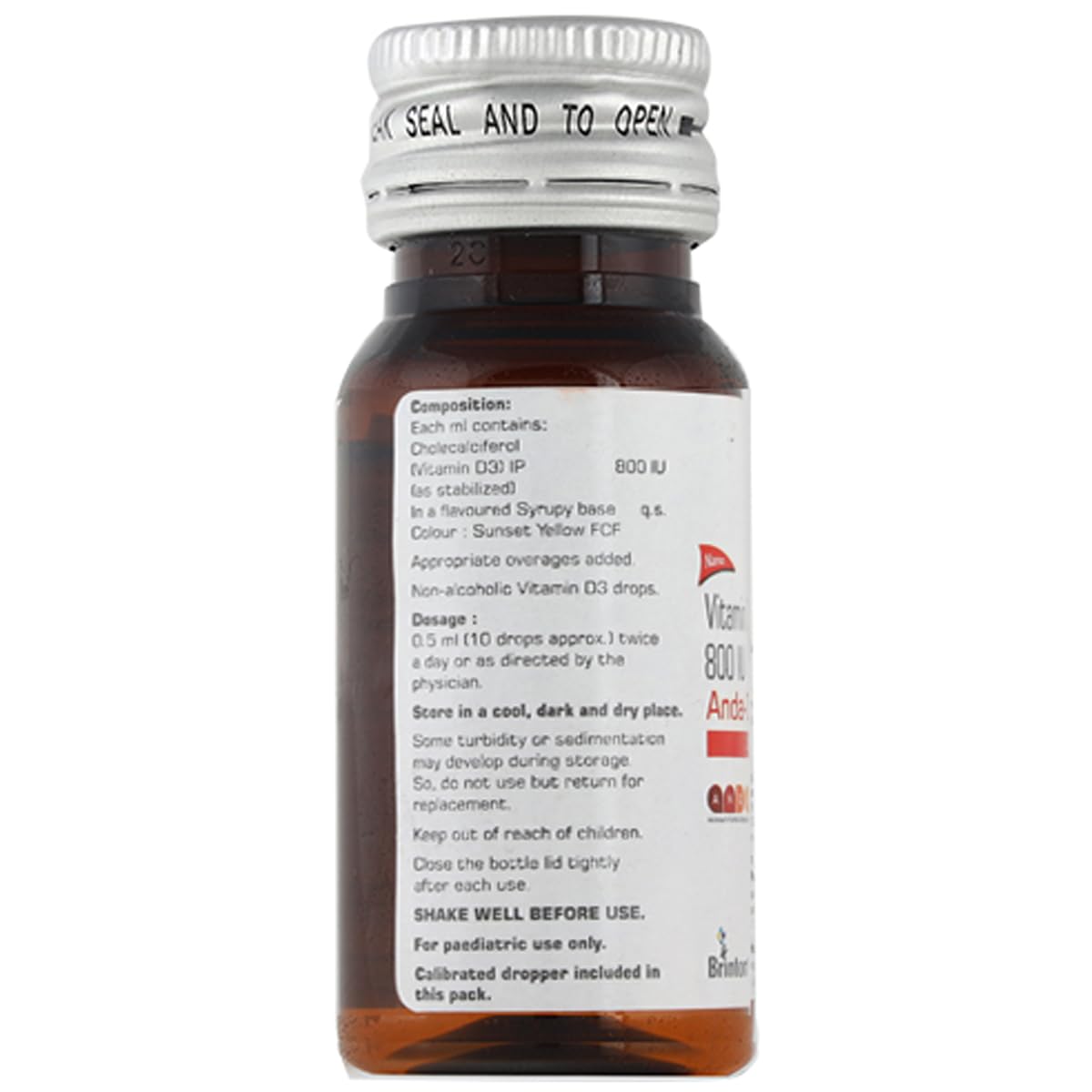 Anda - D3 Mango + Honey - Bottle of 30 ml Drops