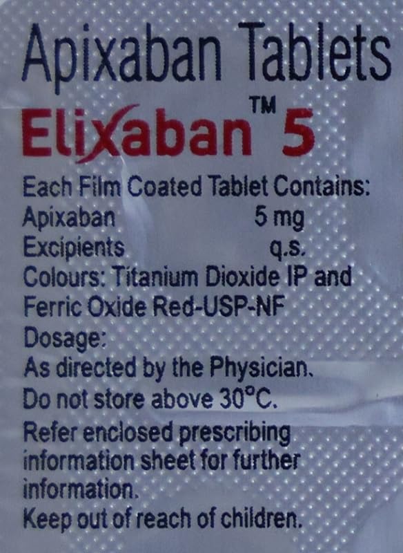 Elixaban 5 - Strip of 10 Tablets