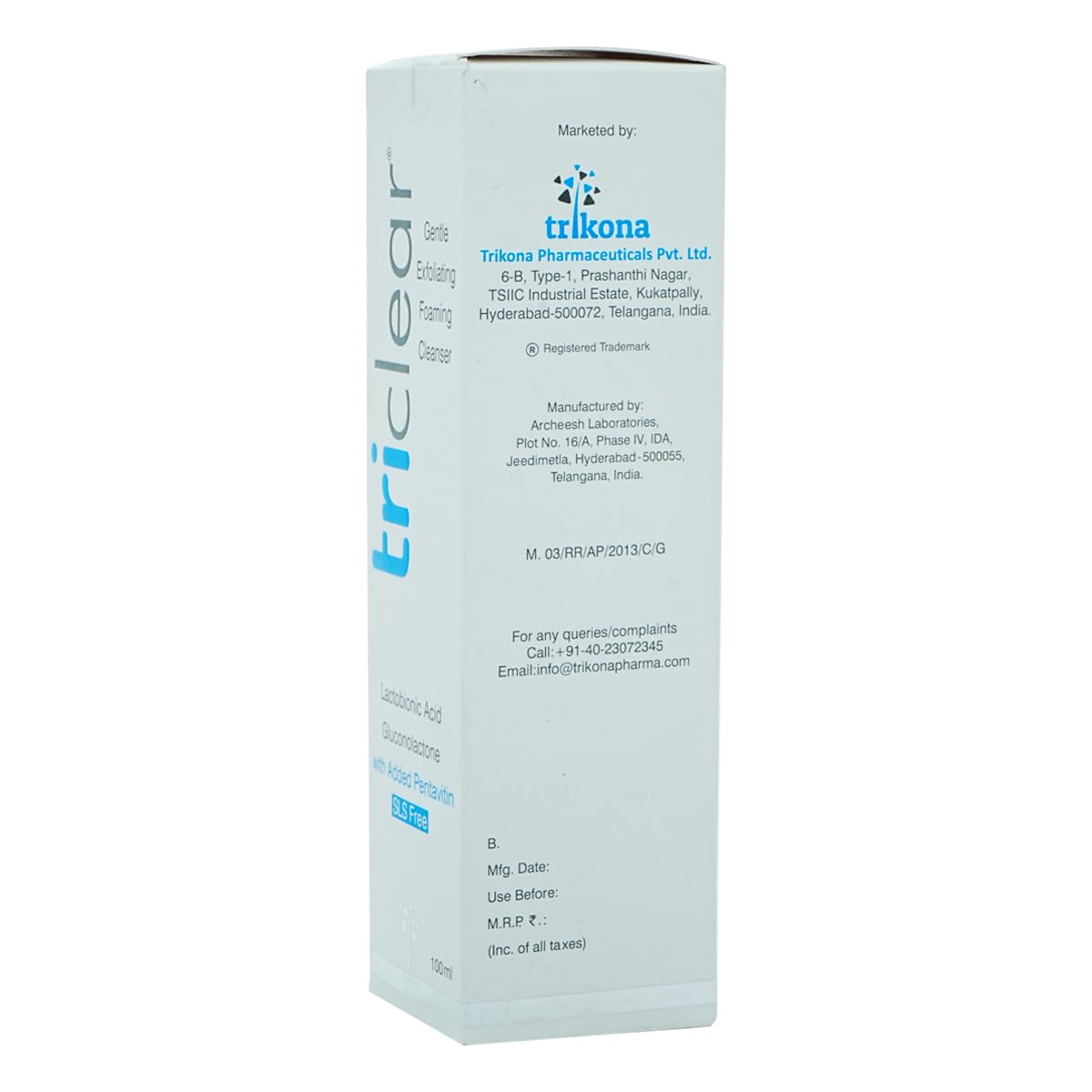 Triclear - Bottle of 100ml Cleanser