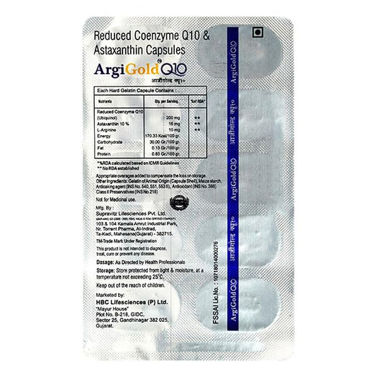 Argigold Q10 Capsule 10's