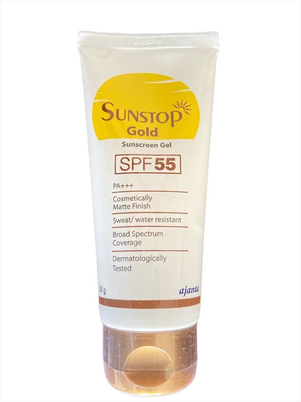 Sunstop Gold Sunscreen Gel SPF 55 PA+++ Sun Protection, (50g)