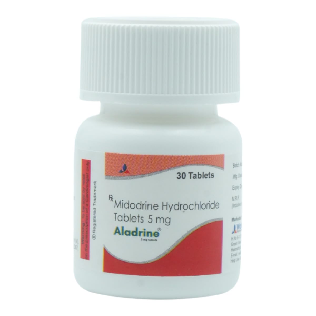 Aladrine 5 mg - Bottle of 30 Tablets