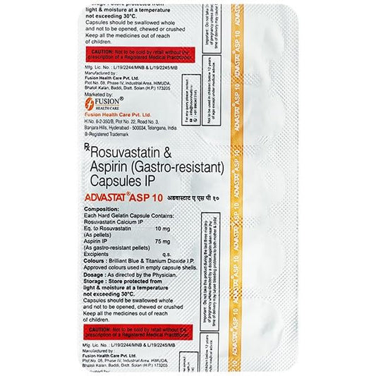 Advastat ASP 10 - Strip of 10 Capsule