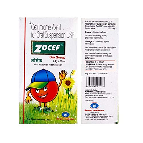 Zocef - Bottle of 30 ml Dry Syrup