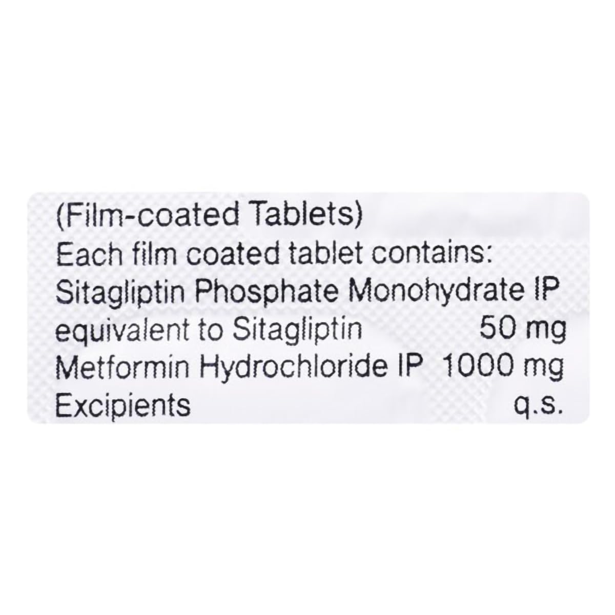 Sitared M 50/1000 - Strip of 15 Tablets