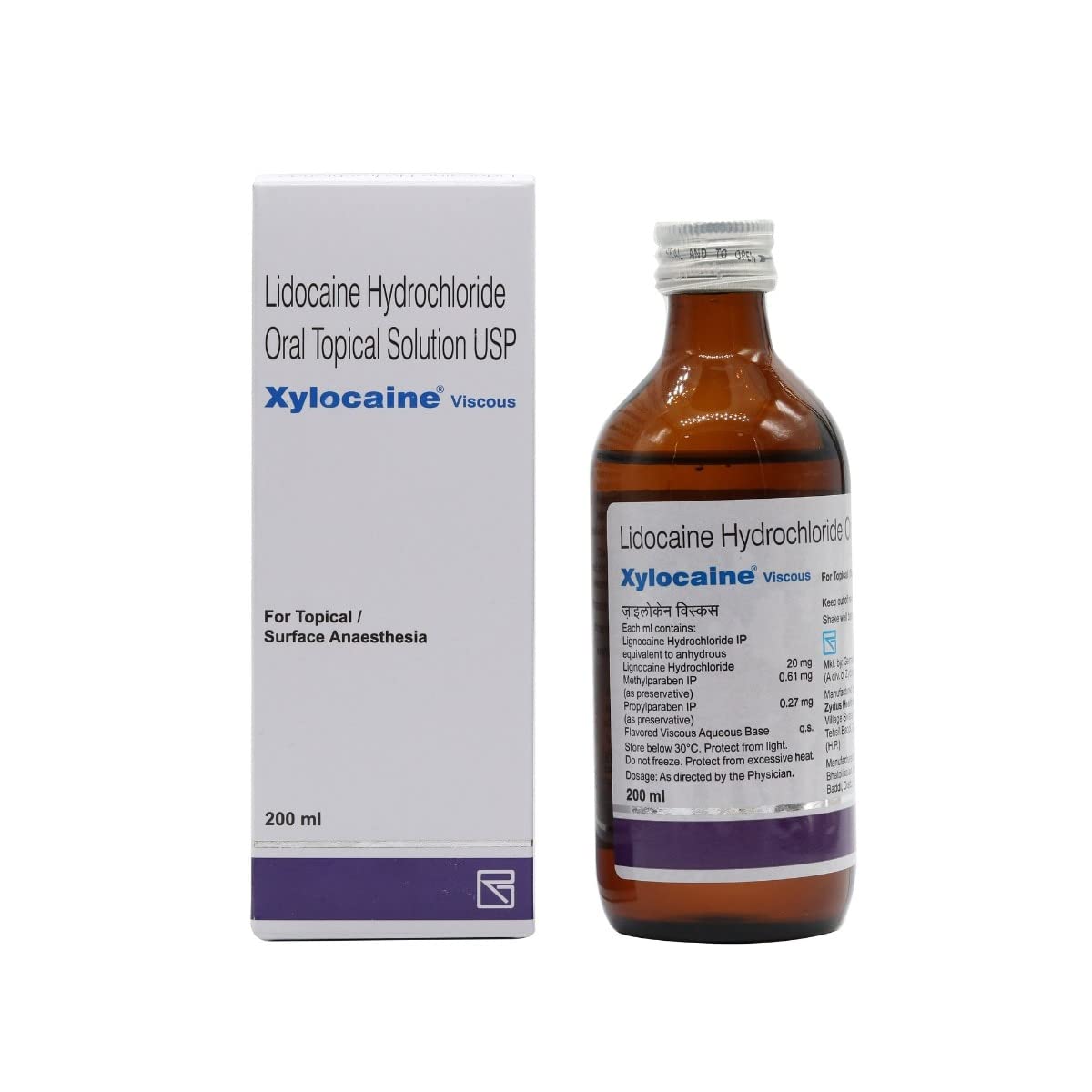 Xylocaine Viscous 20MG Topical Solution - Bottle of 200 ml Infusion