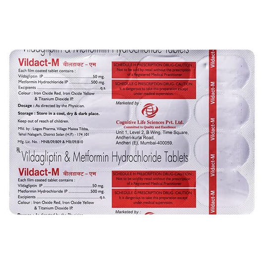 Vildact M- Strip of 15 Tablets