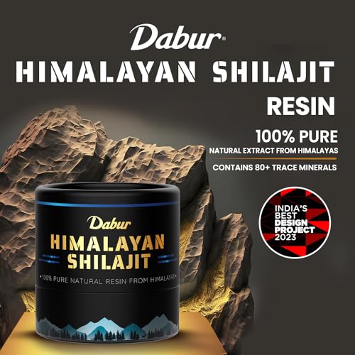 Dabur Himalayan Shilajit Resin - 15g | 100% Pure Shilajit | Boosts Stamina And Energy | Builds Immunity