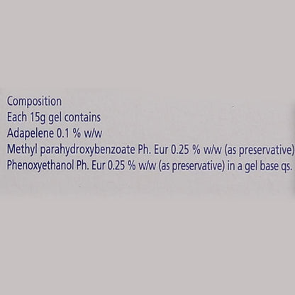 Adaferin 0.1% - Tube of 15 gm Gel