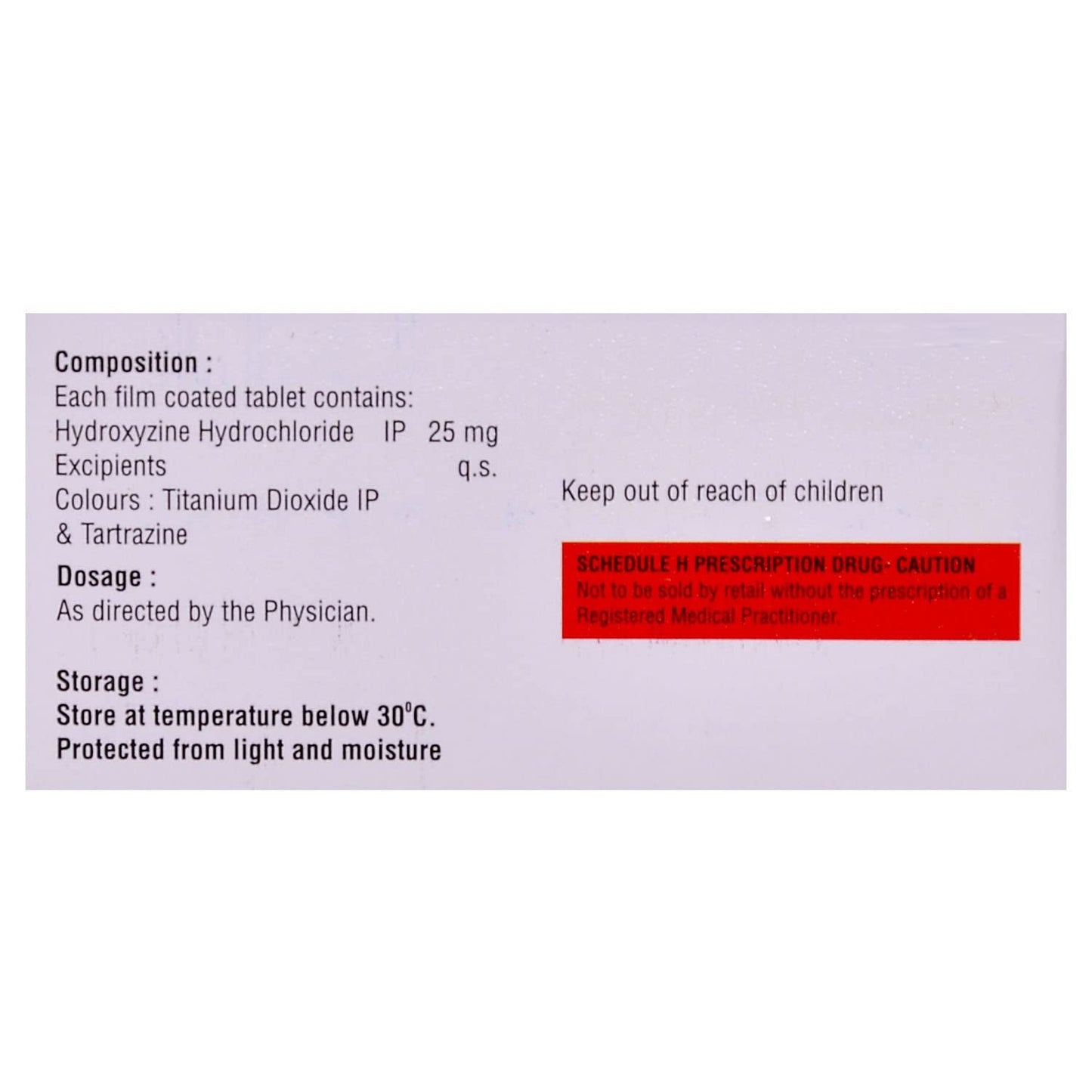 AVERZINE-25MG - Strip of 15 Tablets