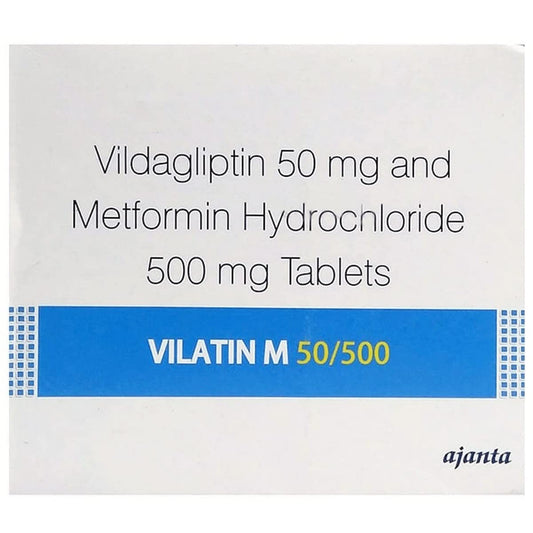 Vilatin M 50/500MG - Strip of 15 Tablets