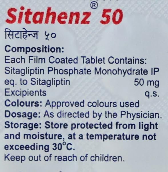 Sitahenz 50 mg - Strip of 10 Tablets