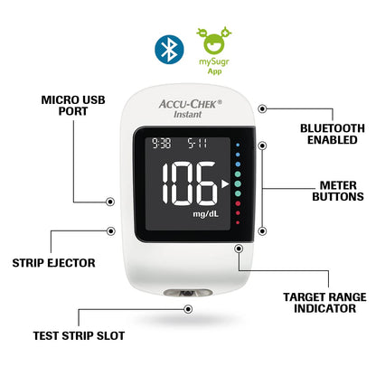 Accu-Chek Instant Meter with 10 strips + Accu-Chek Instant 25 Strips