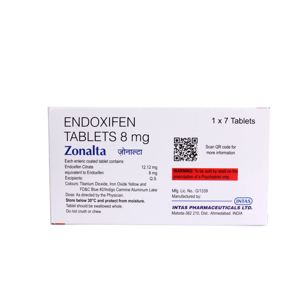 Zonalta 8 - Strip of 7 Tablets