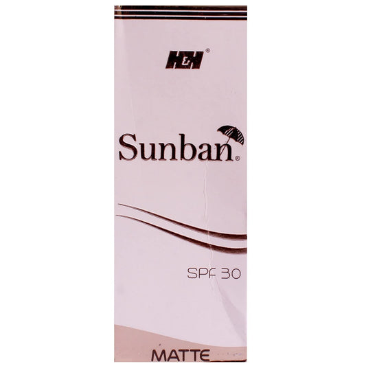 Sunban Matte SPF 30 - Tube of 75g Gel