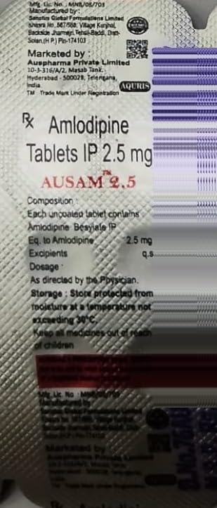 Ausam 2.5 - Strip of 10 Tablets