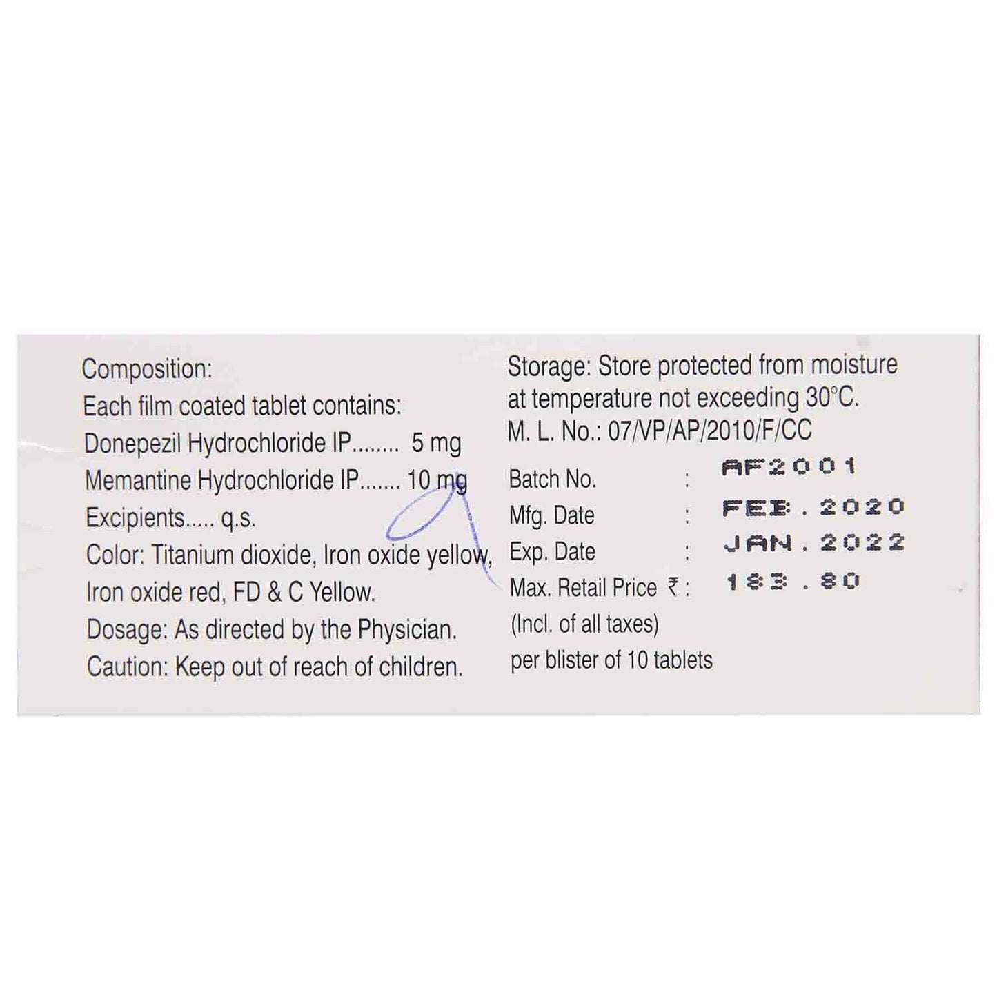 Aricep-M Forte - Strip of 10 Tablets