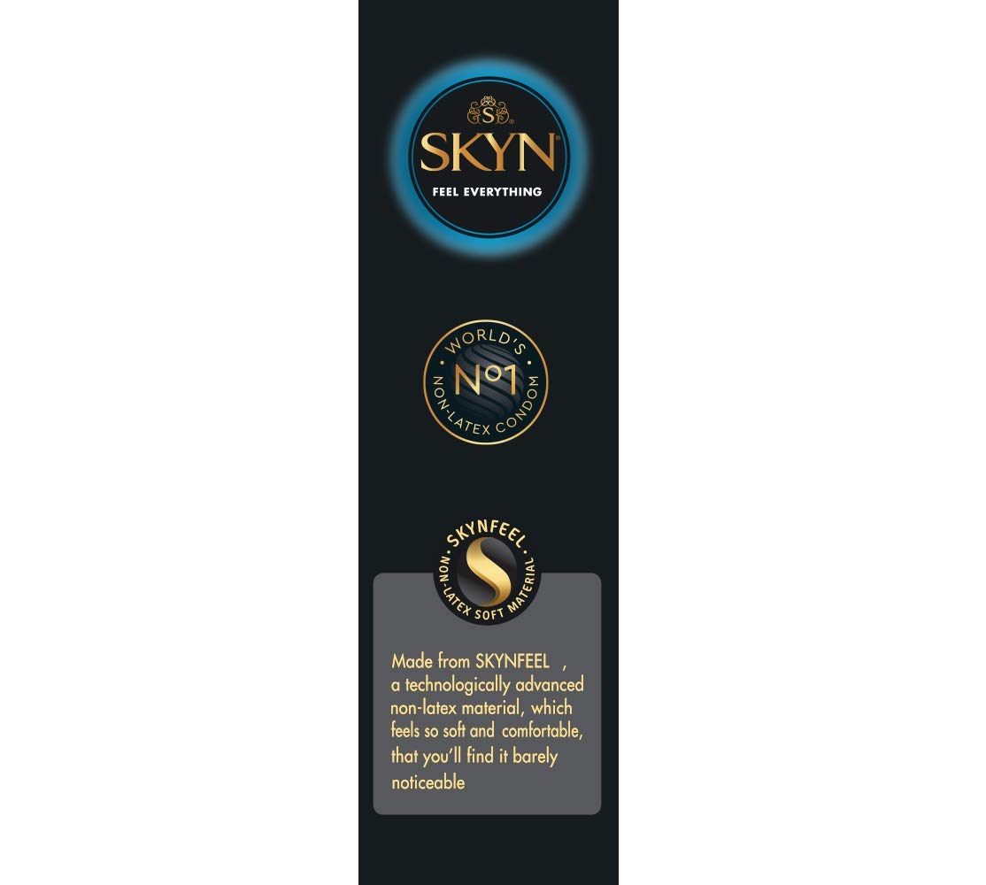 Skyn Extra Lubricated condoms for men- 30 count|Feel Everything|Latex Free