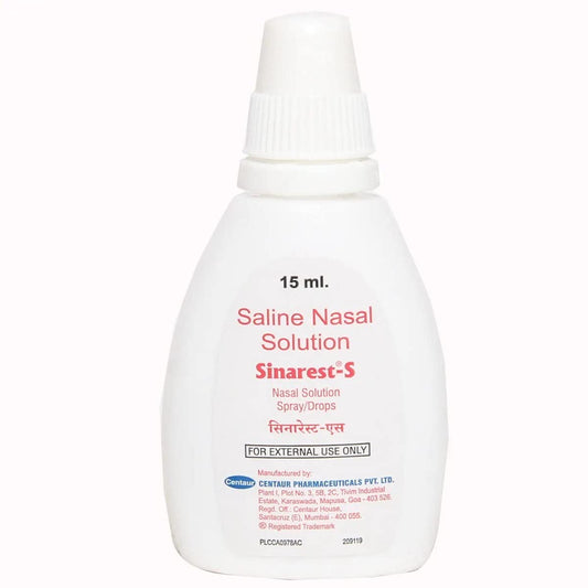 Sinarest-S - Bottle of 15ml Nasal Solution/Spray/Drops