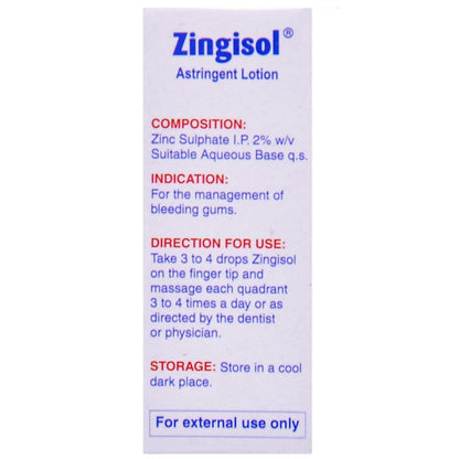 Zingisol - Bottle of 15 ml Lotion