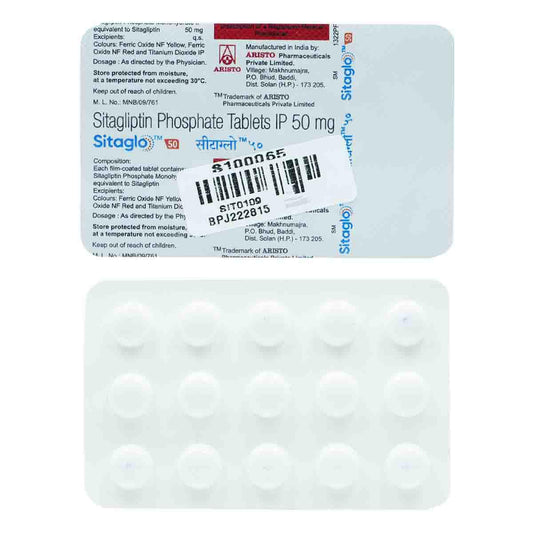 Sitaglo 50 - Strip of 15 Tablets