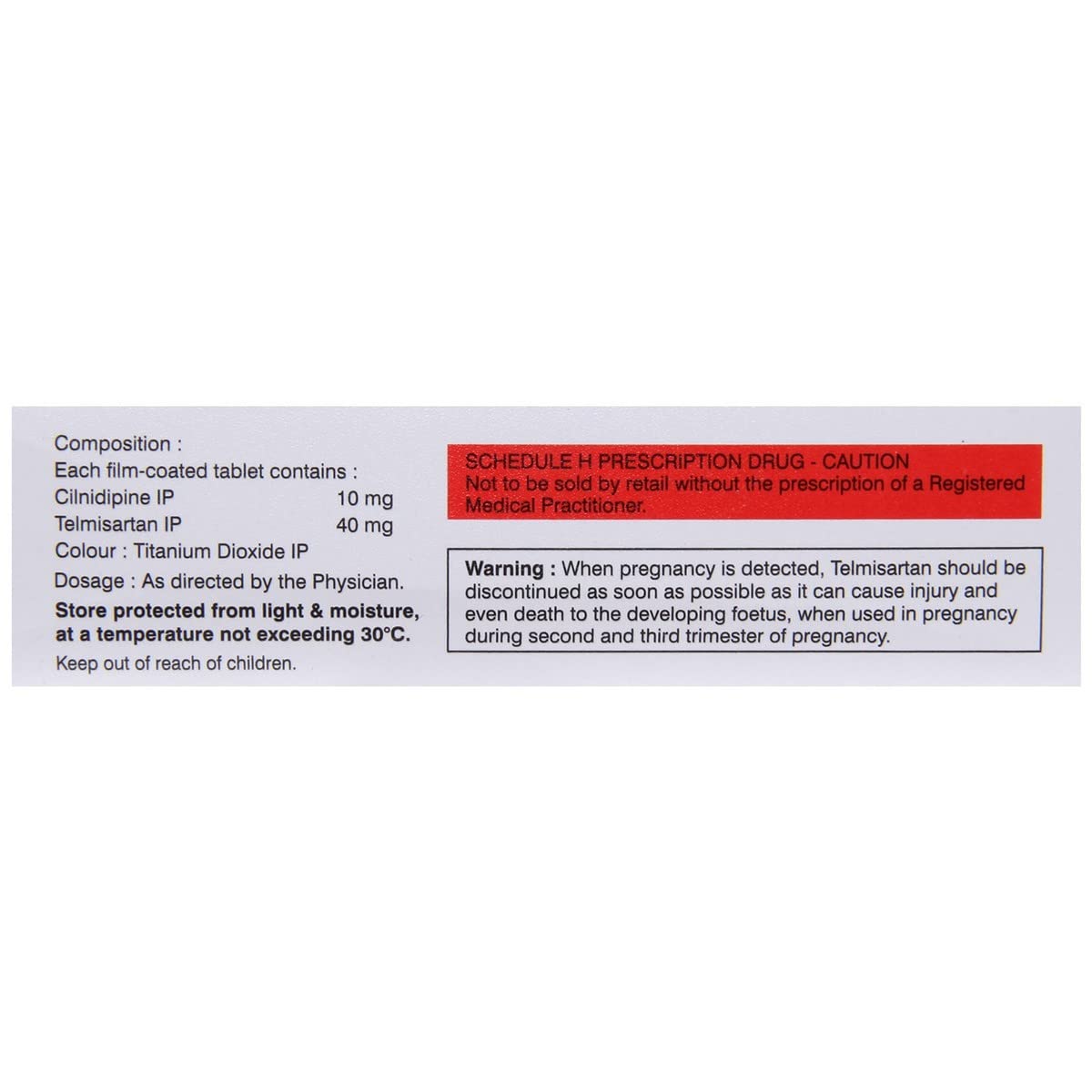 Telvas-LN 40MG - Strip of 10 Tablets