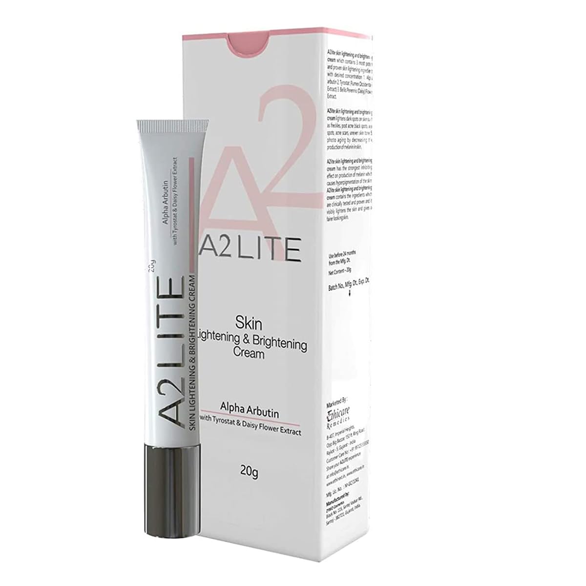 A2 Lite Skin Lightening and Brightening - Tube of 20g Cream