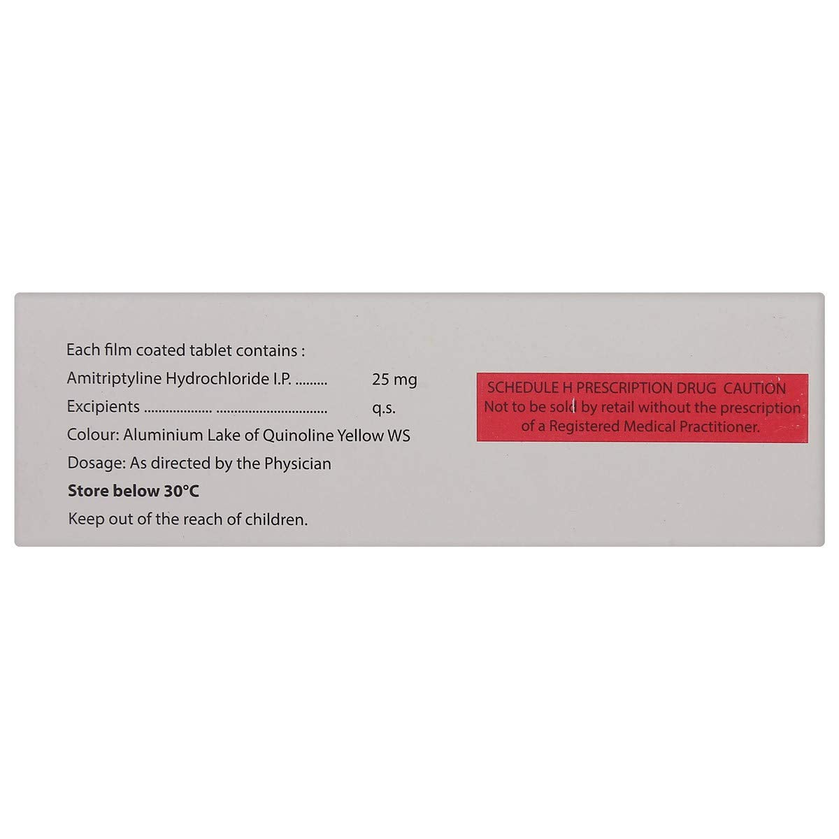 Tryptomer 25 Mg - Strip of 30 Tablets