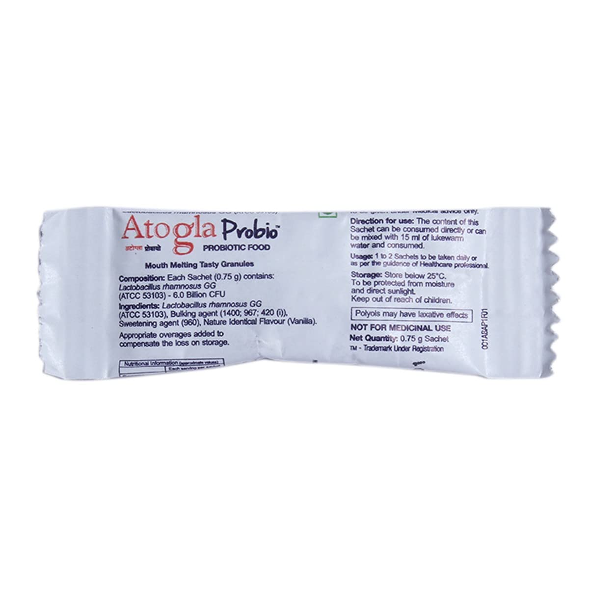 Atogla Probio - Pack of 0.75 gm Sachet