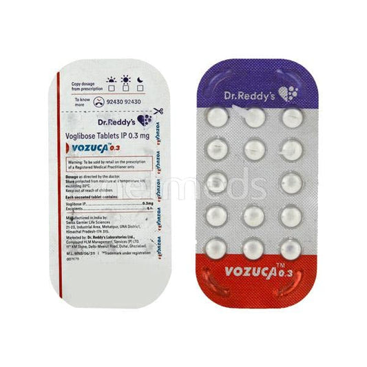 Vozuca 0.3mg - Strip of 15 Tablets