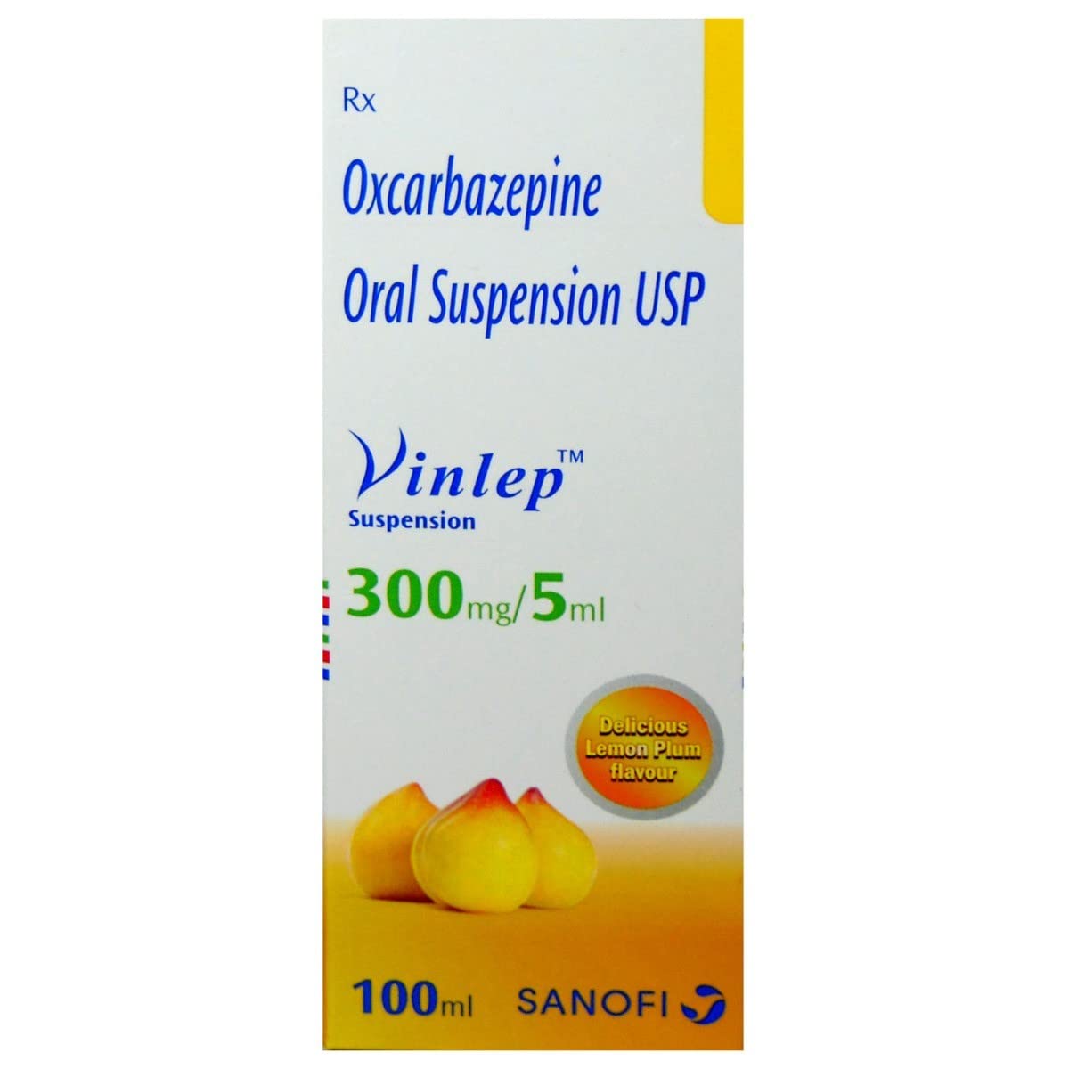 Vinlep 300MG/5ml Lemon Plum Flav - Bottle of 100 ml Suspension