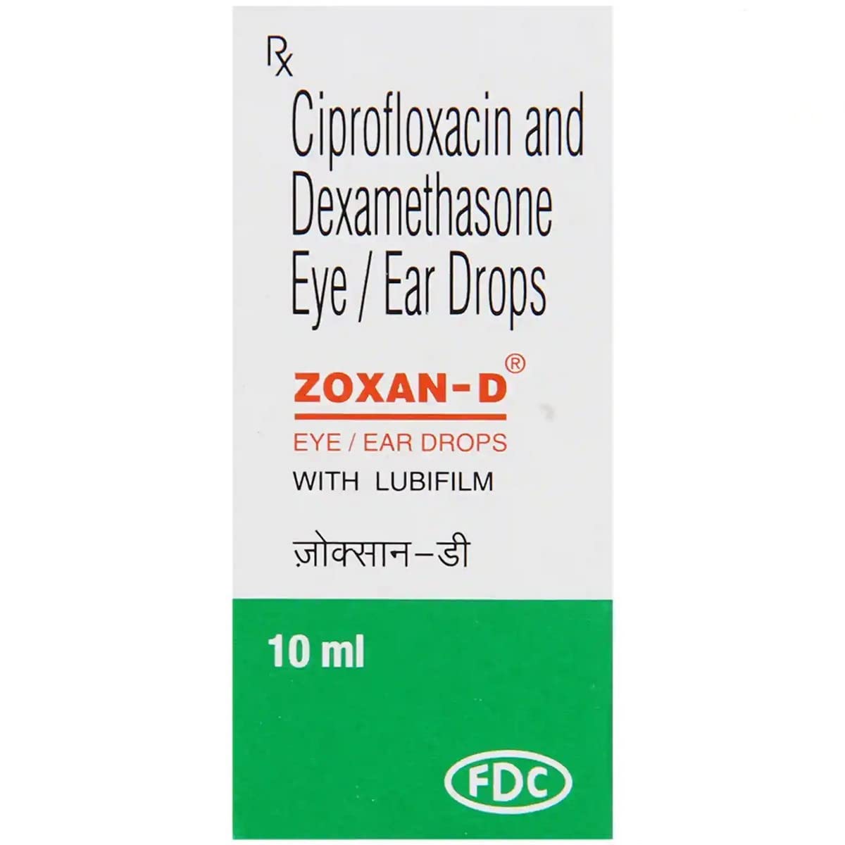 Zoxan-D - Bottle of 10 Ml Eye/Ear Drops