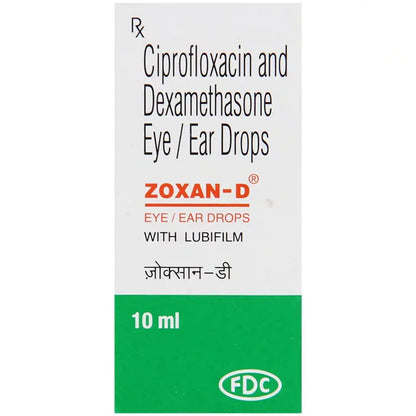 Zoxan-D - Bottle of 10 Ml Eye/Ear Drops