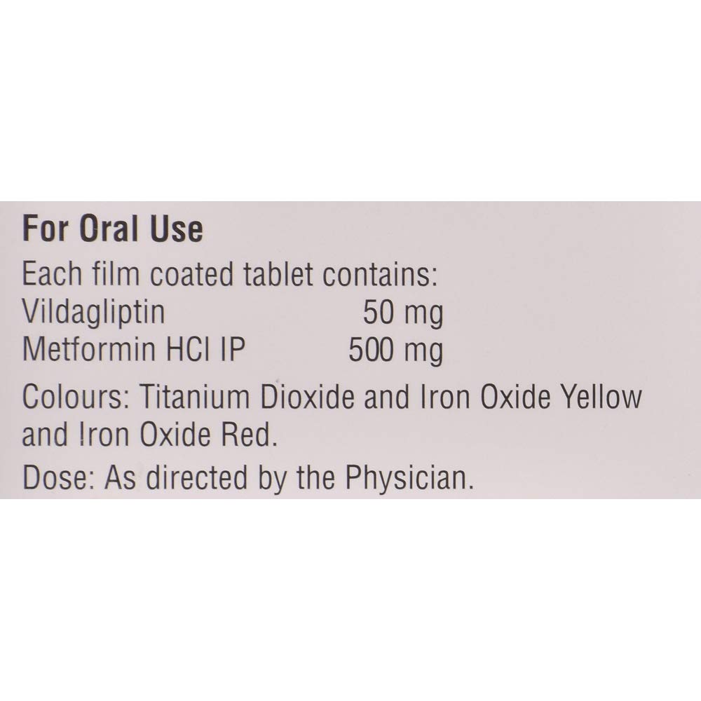 Vysov-M 50 mg/500 mg - Strip of 15 Tablets